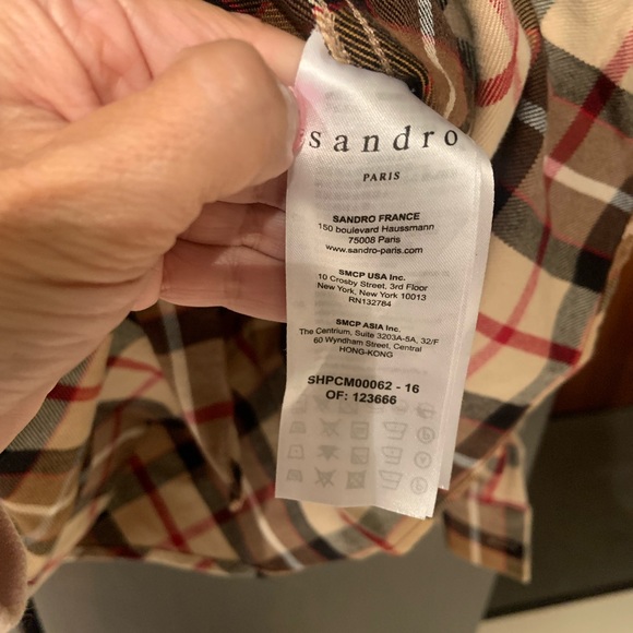 Sandro Men’s  dress shirt size Small - Picture 3 of 5